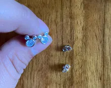 925 de plata esterlina de la joyería de las mujeres de cristal animales de dibujos animados pendientes para niñas de la escuela. Regalo de pendientes de plata y circonita para niña eh1415