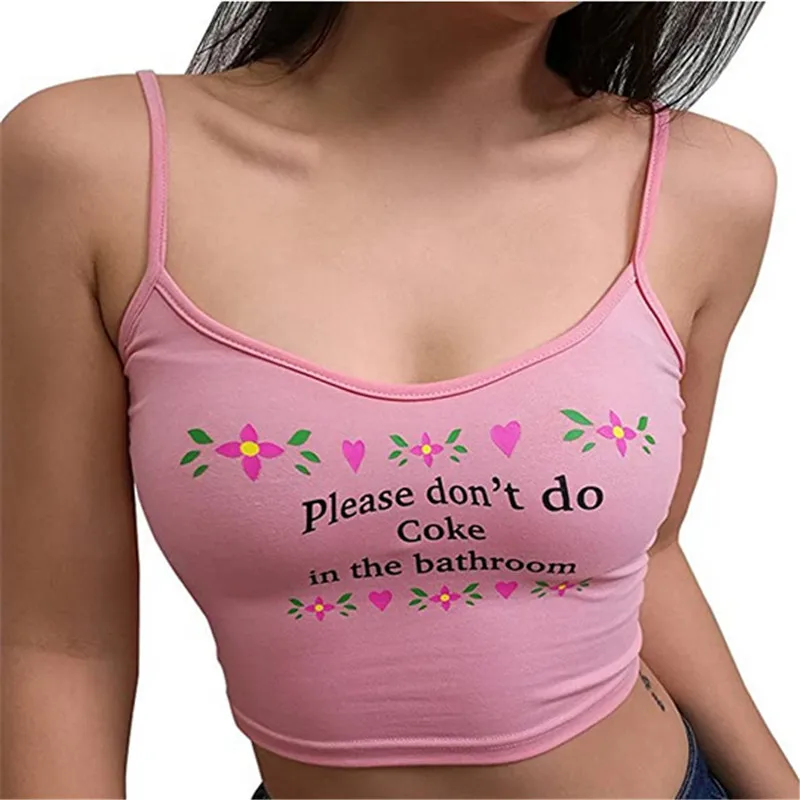 Летние пикантные кроп топы для женщин бюстгальтер без рукавов майки с цветочным