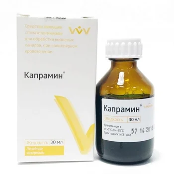 

Капрамин - Кровоостанавливающий препарат 30 мл Средства для маникюра