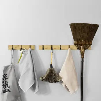 

SoBuy Bamboo Wall Mounted Coat Rack Wall Hook Wall Hanger Wall Shelf with 3 Hooks,FHK14-N