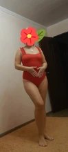 EVISPORTS 2021 nuevo bañador femenino Sexy de una pieza Vintage volantes arriba rojo sólido traje de baño mujeres traje acolchado trajes de baño