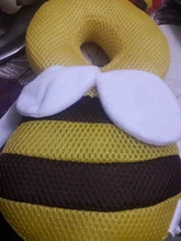 Almohada de protección para la cabeza de bebés, almohada de dibujos animados para bebés, suave de algodón PP, cojín protector para niños pequeños, cuidado seguro para bebés