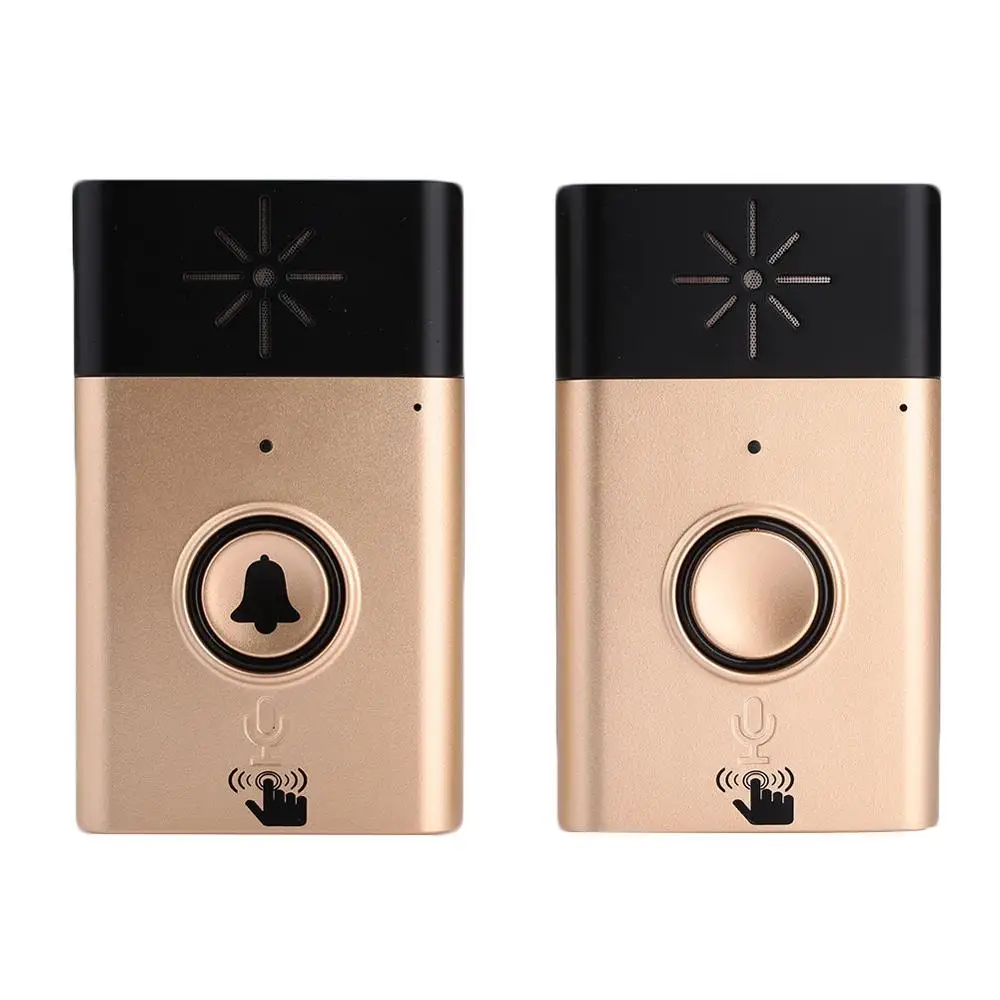 

Wireless Audio Intercom Door Bell Ring Home Security Transmitter Receiver Two-way Talk Long Distance Work Adjustable Volume 5V