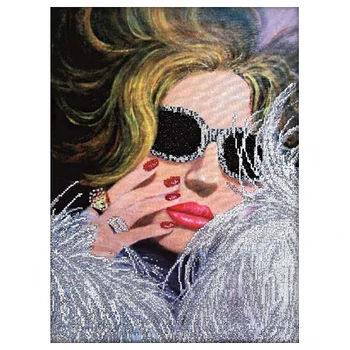 

65014 set for embroidery with beads Astrea 'svetskaya львица' 28x40 cm