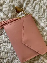 Las mujeres monedero lindo estudiante colgante borla, cuero tendencia pequeña cartera de moda de PU 2020 monedero de la tarjeta de las señoras bolso para las mujeres