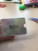 Nuevo Anti Rfid tarjetero para tarjetas bancarias de NFC de bloqueo lector Identificación de bloqueo de Bolsa de tarjeta de crédito de las mujeres de los hombres láser aluminio tarjeta caso proteger