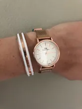 Relojes magnéticos de acero inoxidable para mujer, pulsera clásica de lujo, oro rosa, con correa de malla, 2019