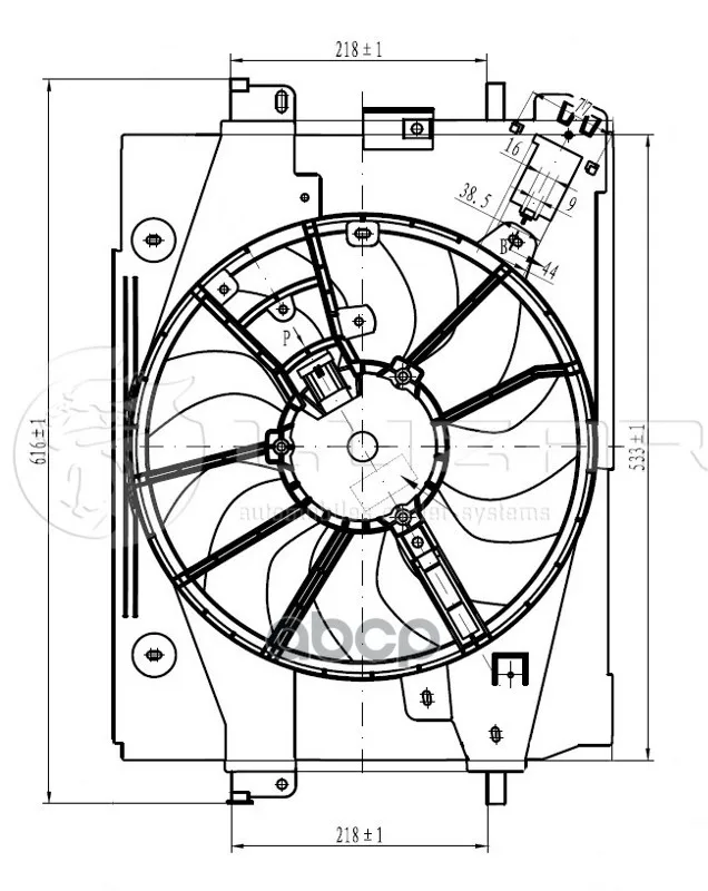 Вентилятор Радиатора(С Кожухом) Renault Logan A/C 12- Luzar Lfk0979 Luzar арт. LFK0979