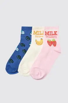 

Trendyol Fruit Patterned 3'lü Knitting Socks TWOAW21CO0154