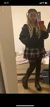 Faldas plisadas Y2K para mujer, faldas plisadas a rayas negras y rosas, Tank Cute Sweet Girls, falda para la escuela a cuadros con cordones, Mini guantes góticos, falda de encaje