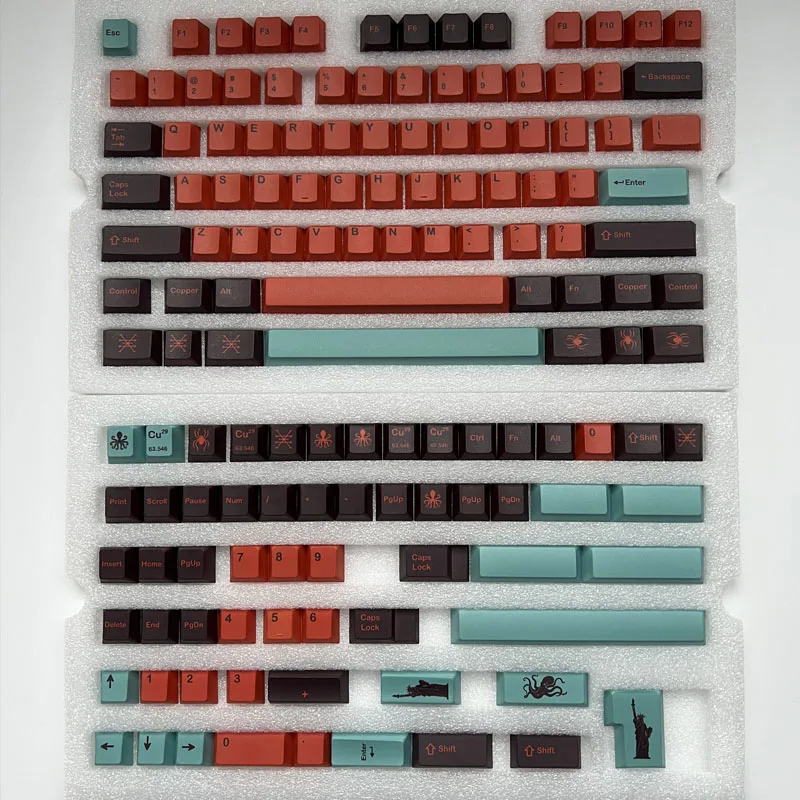 Chaves Gmk Cobre Keycaps Cereja Perfil Pbt Tintura Sublimação Teclado Mecânico para mx Switch 61 64 68 84 87 104 142