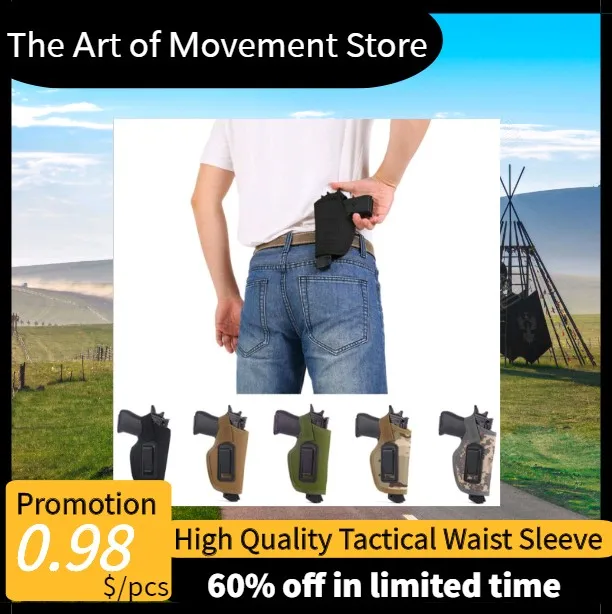 

Outdoor Tactical Holster Invisible Gun Case Waist Sleeve Shootout Game Field Stealth Glock Waist Cover Hunting Accessory