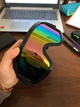 Máscara de esquí para hombre y mujer, gafas de seguridad con filtro para la boca a prueba de viento y de Motocross