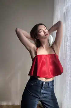 

Trendyol Beads Detailed Satin Blouse TWOSS20BZ1445
