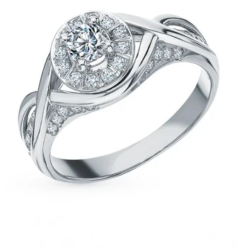 

Gold ring with diamonds sunlight sample 585
