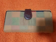 Purse Female Leather Wallet WESTAL Genuine-Leather Long Women Patchwork for Cards 544