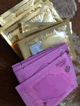 Mascarilla de colágeno para ojos, 10P, cristal dorado, regalo, 5P, parches de ojos para el cuidado de los ojos, antiarrugas, color negro