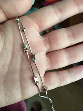 NEHZY-pulsera de plata de ley 925 para mujer, joyería de moda de alta calidad, pulsera simple cuadrada retro de 20CM de longitud