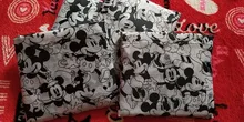 Bolsa de compras plegable de dibujos animados de Disney, bolsa de almacenamiento de gran capacidad, ecológica, portátil, con dibujo animado de one shoul