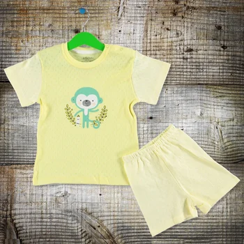 

ebebek Aziz Bebe Born Baby Boy Tshirt Short 2 Pack Set