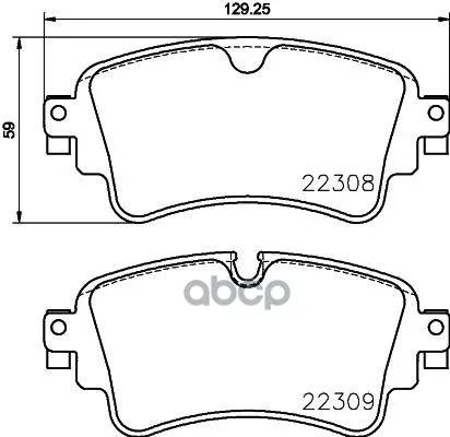 Колодки Тормозные Задние Brembo P85154 Brembo арт. P85154