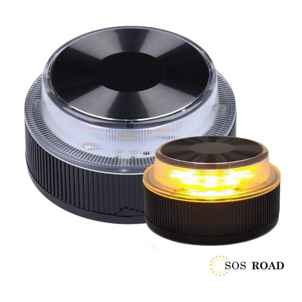 NK SOS Road- Baliza luz de Emergencia | Luz de Emergencia Autónoma | Luz LED | Señal V16 de Preseñalización de Peligro