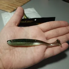 Shad Worm Wobblers Jigging Fishing-Lure Soft-Bait Tackle-Bass-Pike Aritificial T-Tail