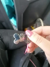 Etiquetas personalizadas con forma de hueso para perros y gatos, antipérdida, de aleación de Zinc, accesorios personalizados para cachorros