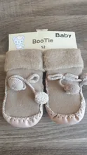Zapatos medias para bebé recién nacido, calcetines de suelo antideslizantes suaves de espesamiento sólido, calcetín de Nudo de mariposa cálido para 0-24M