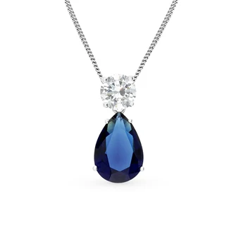 

Silver Pendant with alpanite and cubic zirconia sunlight