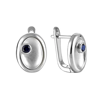 

Silver earrings with cubic zirconia sunlight sample 925