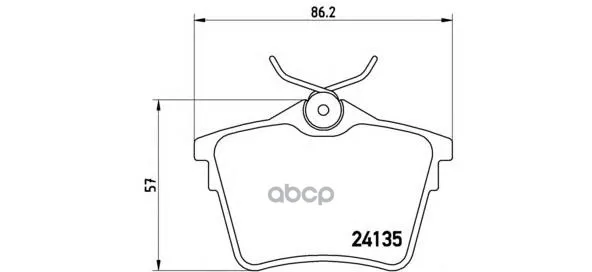 P61079_=1103 00=Fdb1727!Колодки Дисковые З Peugeot 407 1.6-2.0hdi 04 Brembo P61079 Brembo арт. P61079