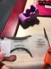 Plantilla profesional para cejas, plantilla para delinear ojos, plantilla para delinear ojos, modelos de ojos, conformación de la plantilla, herramientas de maquillaje, 2 uds.