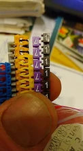 100/150pcs/lot Cable Markers Colourful C-Type Marker Number Tag Label For 2-3mm Wire