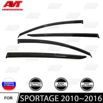 

Window deflectors for Kia Sportage 2010~2016 car styling wind deflector guard auto vent visor rain guards cover decor