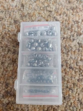 Unids/caja de plomo de mordedura abierta, clip de pesca desnuda, mordedura redonda, plomada, aparejos de pesca auxiliares, 100