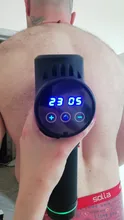 Pistola de masaje de alta frecuencia para relajación muscular, masajeador eléctrico con bolsa portátil, pistola de terapia para fitness