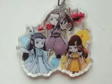 FANGQINGMAO-llavero personalizado de acrílico, charm, transparente, de plástico epoxi, transparente