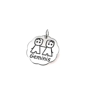 

Pendant sterling silver 18mm 925m. Horoscope GEMINI [AA7823]