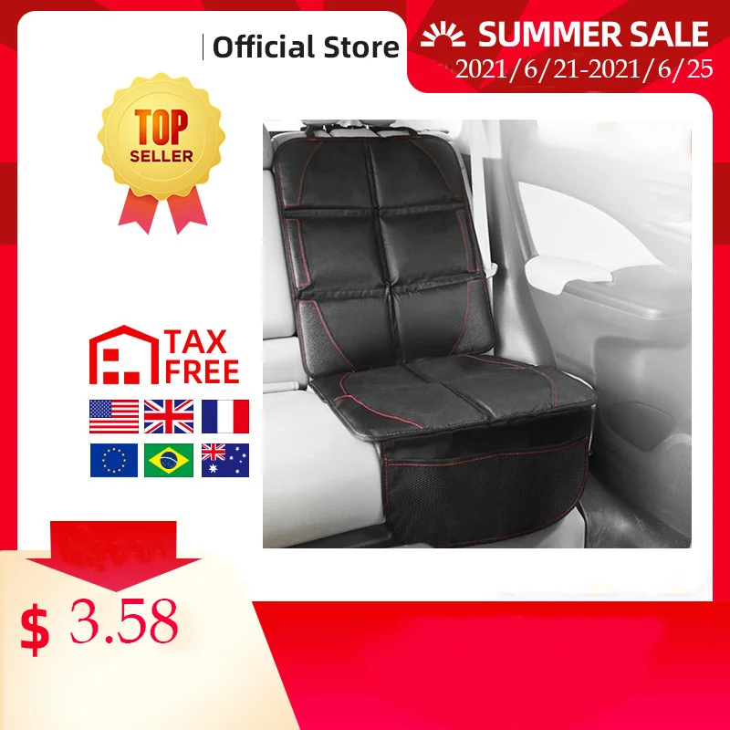 Car Seat Cover Oxford Pu Leather Protector Mats Child Baby Pads Protective Mat For Kids Protection Cushion | Автомобили и
