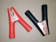 2Pcs Red+Black Car Alligator Clips Battery Clamps Crocodile Clip 100A Aligator Clips