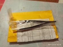 Pinzas cerámicas antiestáticas para cigarrillo electrónico de acero inoxidable, pinzas Cerámicas Industriales con aislamiento recto, Punta curva