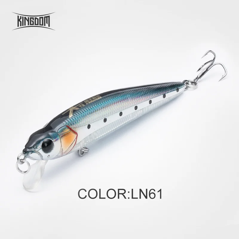 Kingdom 90 мм 9 г твердая приманка для рыбалки Плавающий Гольян подвижные губы Джеркбейт дизайн Рыболовная Снасть Искусственные воблеры модель 5339 - Цвет: LN61