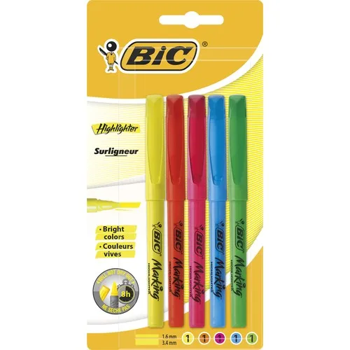 Pick Brite قلم تحديد 5 Li قلم تمييز ألوان مختلطة رائع عند حل الأماكن الهامة للرسم Marker Pens Aliexpress