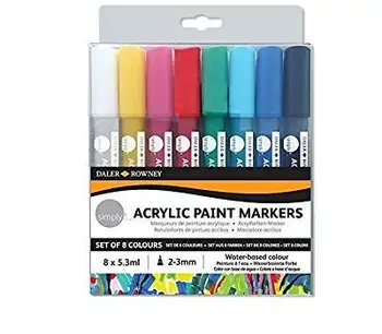 

Set of markers acrylic "simply" 8 color. Daler Rowney 126300904
