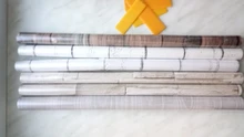 HaoHome Vintage Distressed White Wood Grain Peel and Stick Wallpaper Home Decor