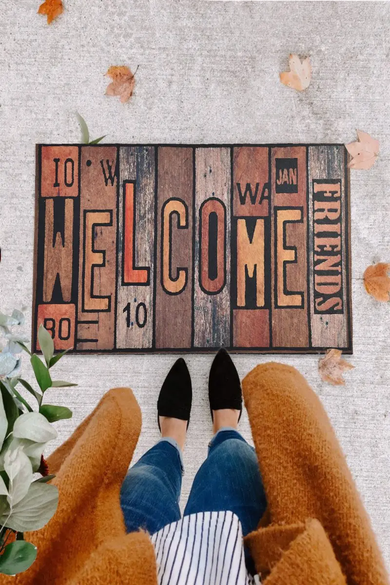 Дверной коврик-Дверной Коврик для помещений-Дверной матовый резиновый матовый-Дверной Коврик для помещений для друзей 45X70 см