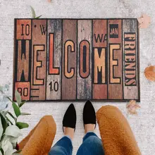 Дверной коврик-Дверной Коврик для помещений-Дверной матовый резиновый матовый-Дверной Коврик для помещений для друзей 45X70 см