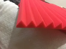 Foam-Sound Wedges Acoustic Tiles Soundproofing-Foam Studio Black 12pcs Red 1inch-X-12inch-X-12inch