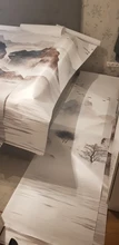 Landscape Wallpaper Photo-Mural Beibehang Decoration Painting Custom-Ink Bedroom Living-Room